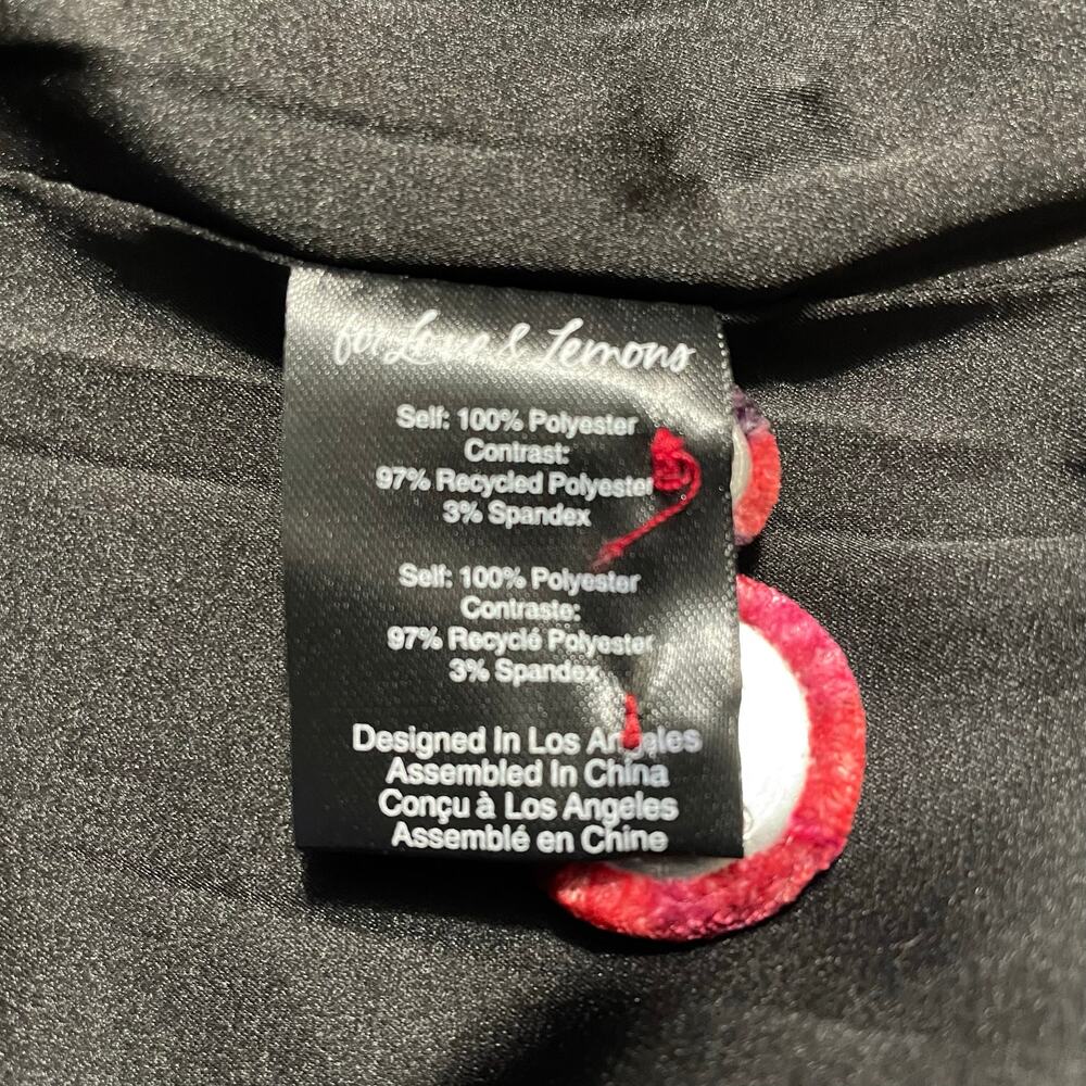 NWT - For Love & Lemons Red Floral-Paisley Velvet Penny Blazer - Picture 5 of 6